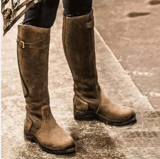 Women's Waterproof High Riding Leather Boots (Buy 2 Free shipping✔）