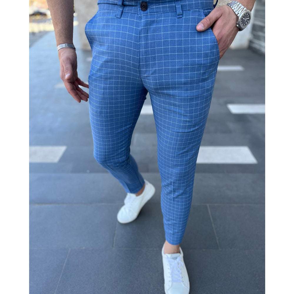 Small Checkered Trousers Checkered Leisure pants